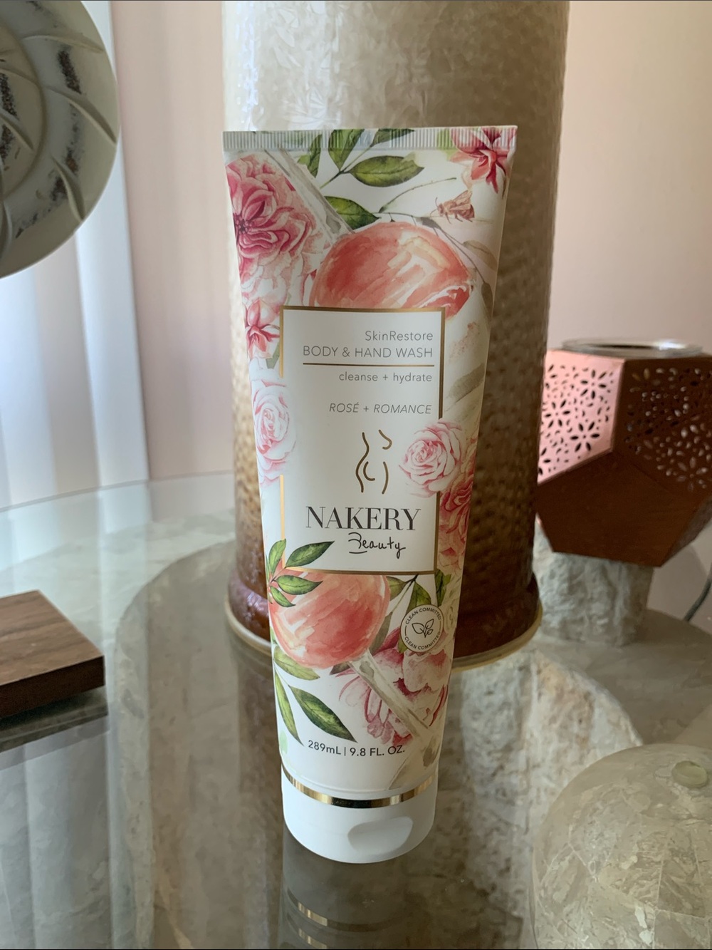 Nakery Beauty SkinRestore Body & Hand Wash in Rosé + Romance